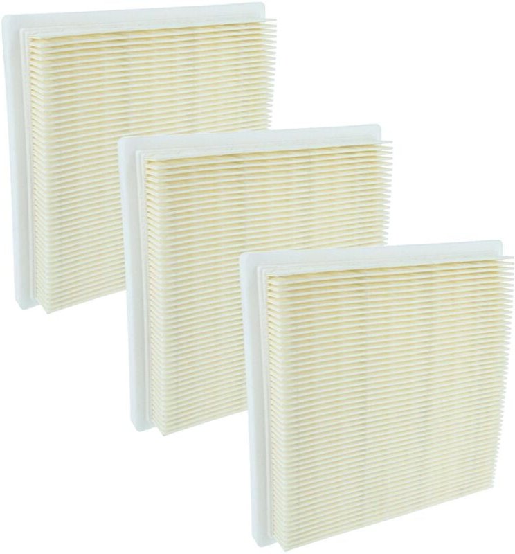 vhbw 3x Flachfaltenfilter Ersatz für Bosch 2609256F65 für Staubsauger - Filterelement