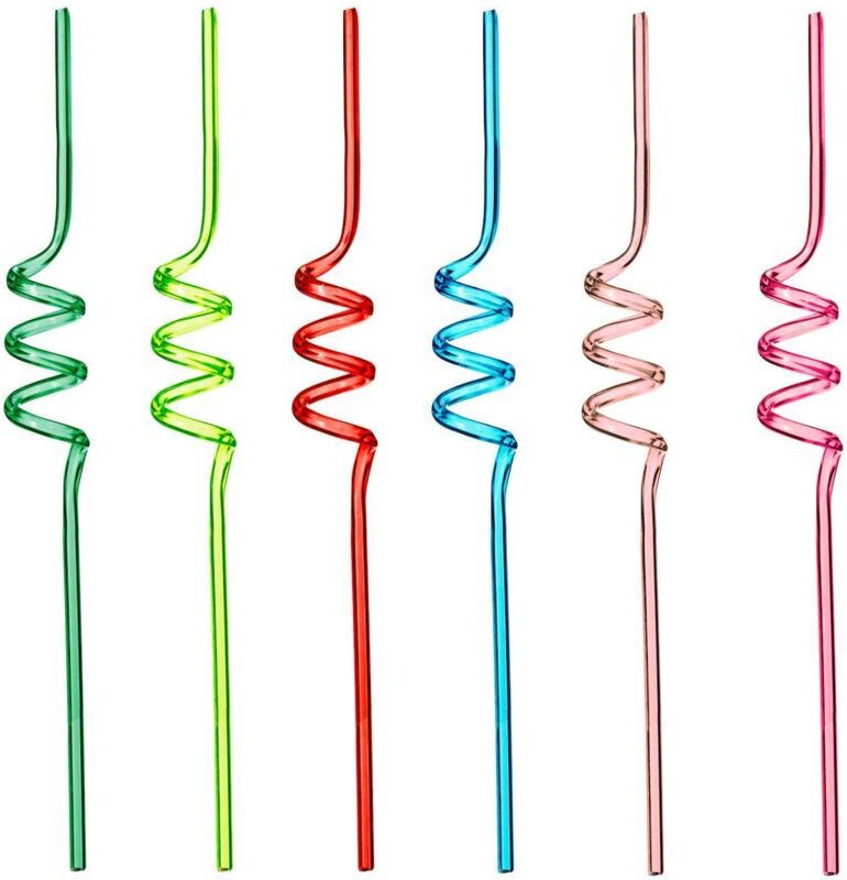 Secret De Gourmet - Bunte Trinkhalme, 6er-Set