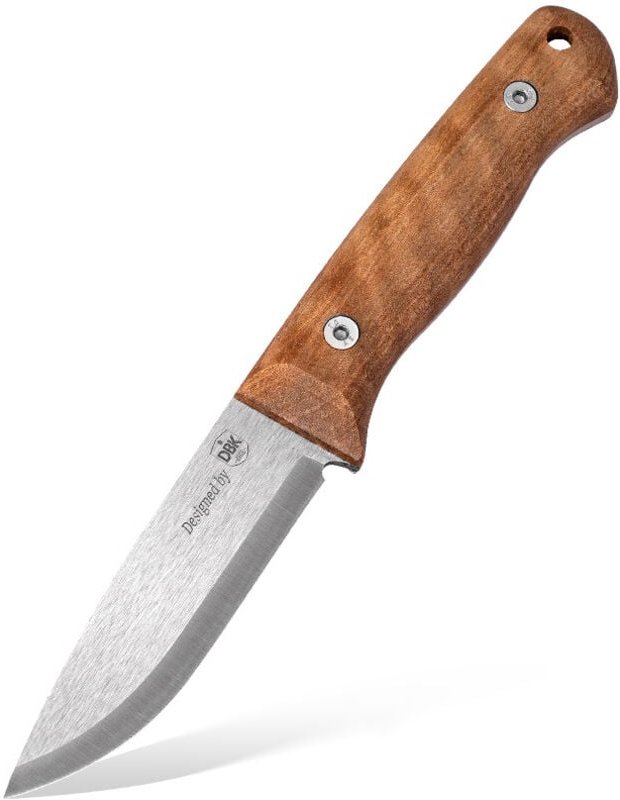 BPS Knives Bushmate 2.0 von DBK Bushcraft-Messer mit Lederscheide und Feuerstarter