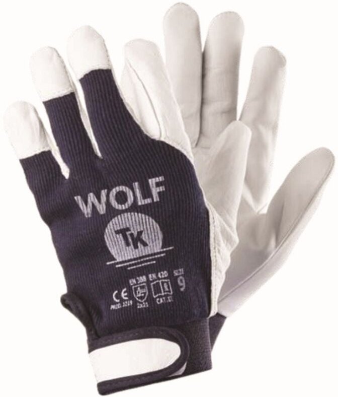 Klett-Montagehandschuhe, Wolf Größe 9 – 12 Paar – Rek Wolf 9