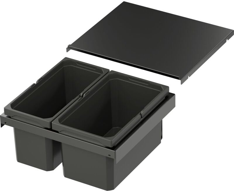 VS ENVI Flex XS-216 Abfalltrennsystem KB 500 mm 1 x 13/1 x 10 Liter Lava