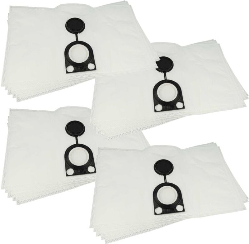 20x Staubbeutel kompatibel mit Starmix ts 1214 rts Staubsauger - Mikrovlies, 20 l Füllvolumen, 31cm x 51cm Weiß - Vhbw