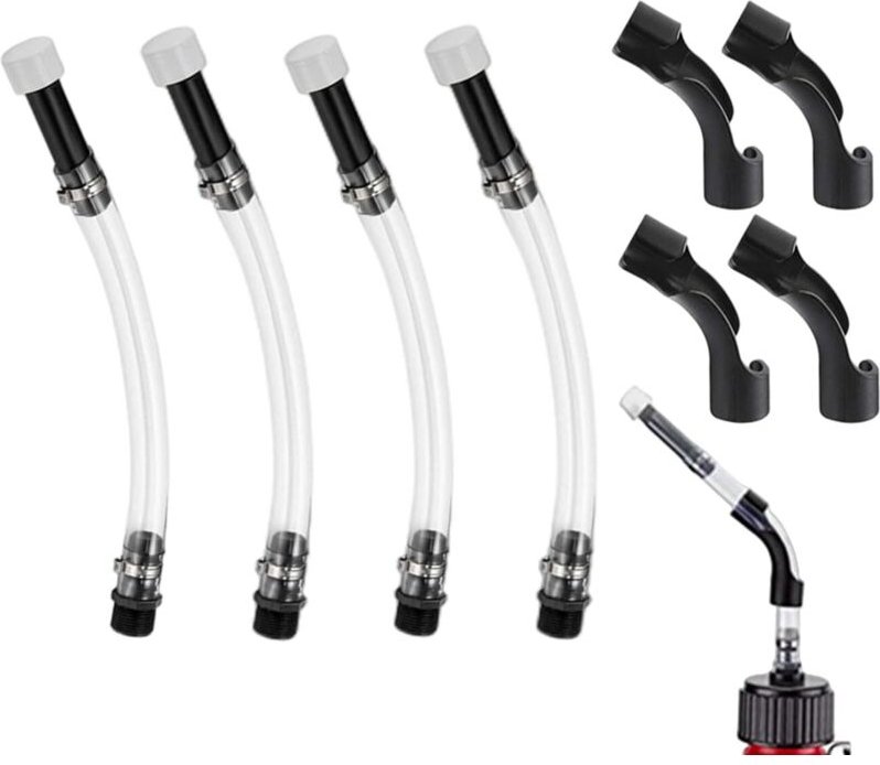 4-teiliger 14-Zoll-Renn-Kraftstoff-Einfüllschlauch, flexibler Kraftstoff-Einfüllschlauch mit Winkelsatz für den Not-Kraf...