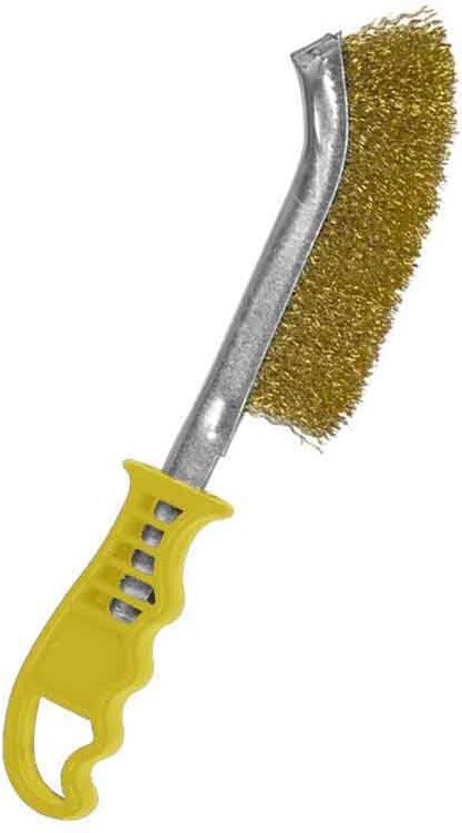 Mota - Bronzefarbene Bürste mit Kunststoffgriff Werkzeuge 39676