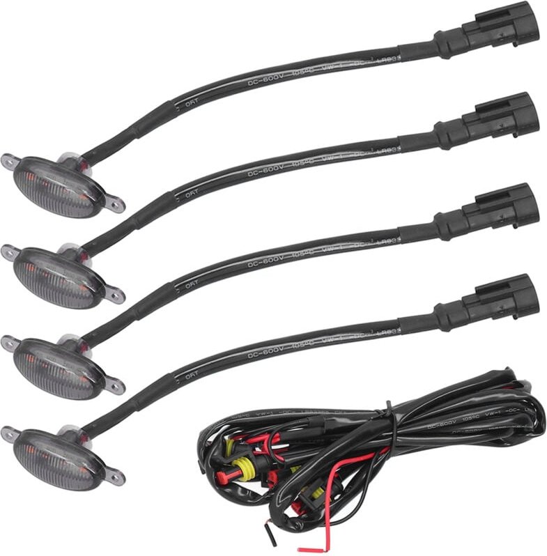 Jeffergarden - LED-Frontgrillleuchten, bernsteinfarbene Beleuchtung für Raptor-Stil, universell für Auto, Pickup, lkw, s...