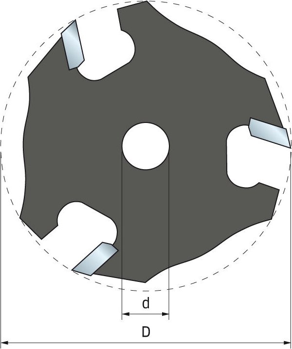 Thumbnail - Freud - Rillenmesser - Ø50,8 H3 AL8 Z3 - F03FR02029 -56-11408P
