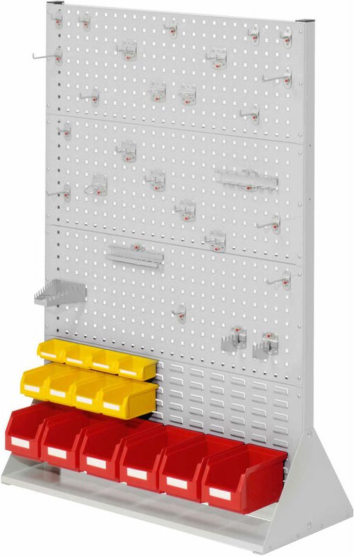 Kappes ®RasterPlan Stellwände doppelseitig Größe 4 - 6x Lochplatten 2x Schlitzplatten 1x Zubehörsortiment 42-teilig Lich...