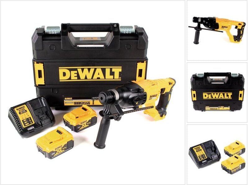 Dch 133 P2 Akku Kombihammer 18V 2,6J sds plus Brushless + 2x Akku 5,0Ah + Ladegerät + tstak - Dewalt