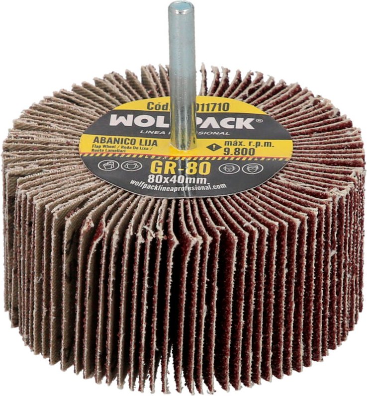 Fächerschleifpapier Körnung 80 80x40mm