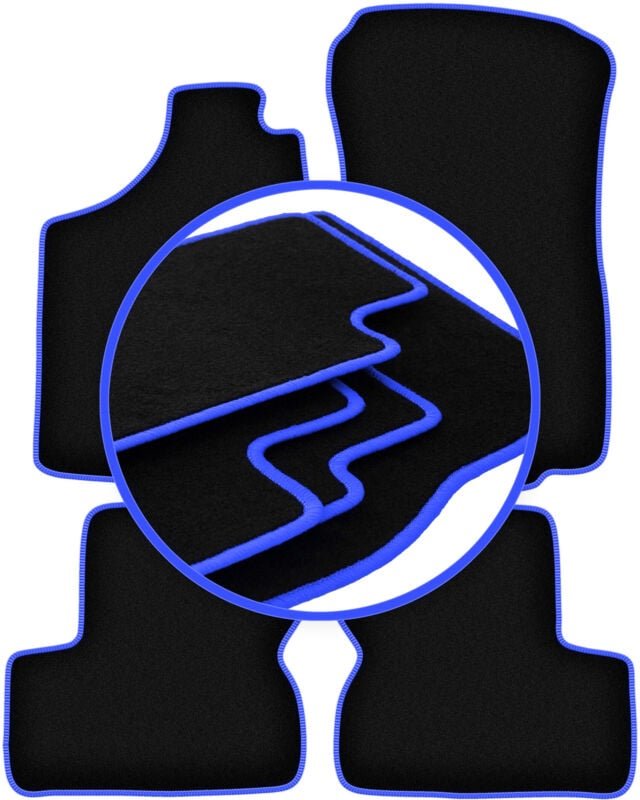 CARLUX-BLUE Autofußmatten für: Opel Astra F Fließheck, Limousine, Kombi, Cabrio (1991-2002)