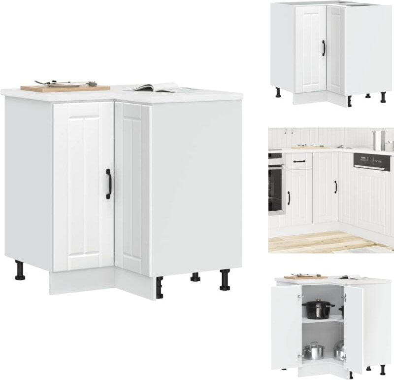 Küchen-Eckunterschrank Lucca Weiß Holzwerkstoff - Kücheneckunterschrank - Kücheneckunterschränke - Eckunterschrank - Küc...