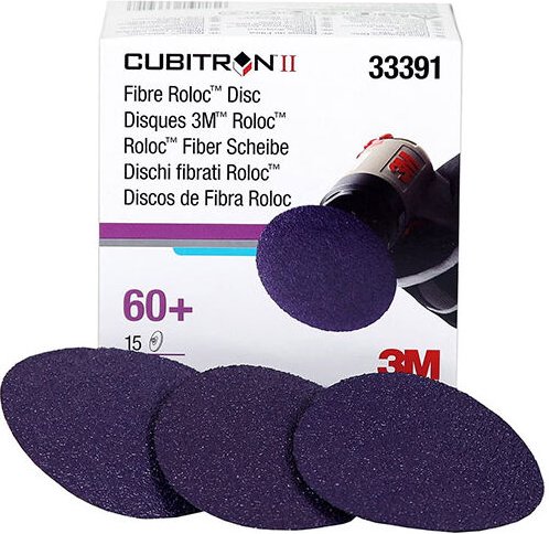 33391 3M CUBITRON Abrasivscheiben II Roloc GRIT 60+ Stücke 15