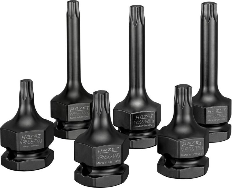 Schlag-, Maschinenschrauber Schraubendreher-Steckschlüsseleinsatz Satz 995S6/6, 1/2 (12,5 mm) Vierkant hohl, 24 mm Außen...