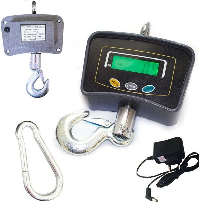 Ymyny - Crediri Professionelle Kranwaage, LCD-Digital-Lastwaage, 500 kg, Hängewaage, Lastwaage