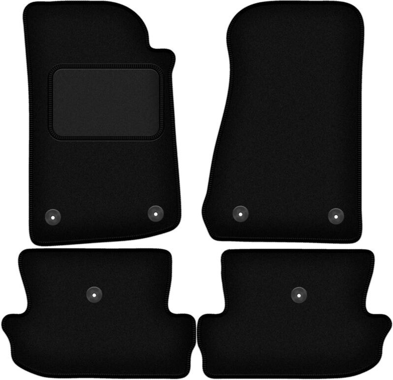 Schwarze Velours-Fußmatten für: Jeep Wrangler JL 2 Türen (2017-)