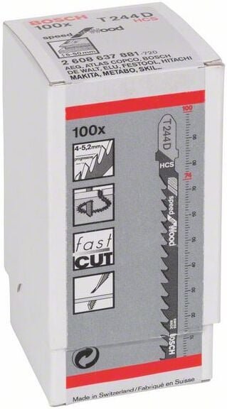Stichsägeblatt t 244 d Speed for Wood - Bosch