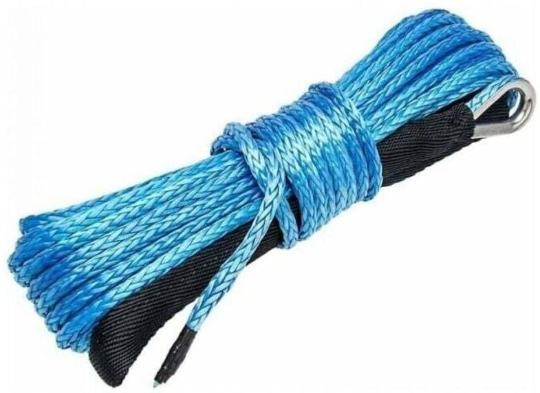 XVX - Cavo per verricello sintetico da 6 mm x 15 m (blu) Cavo per verricello in fibra sintetica