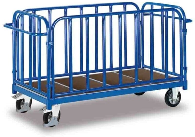 VARIOfit Vierwandwagen mit senkrechten Streben Gummibereifung 500kg Tragkraft 2005x810mm