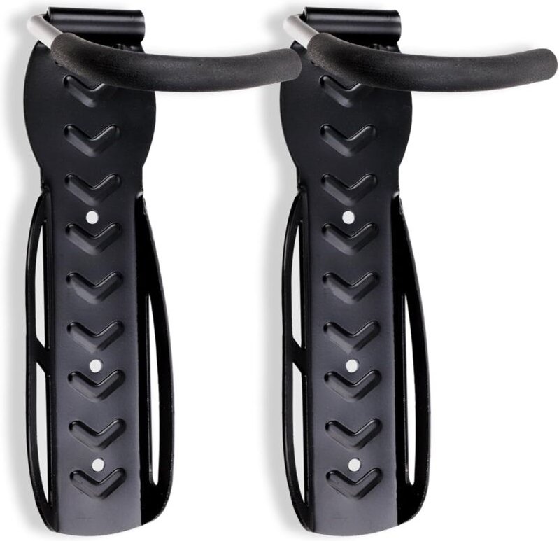 Linghhang - 2er-Set schwarze Fahrradständer - Fahrradständer, Wandhalterungen - für 2 Fahrräder