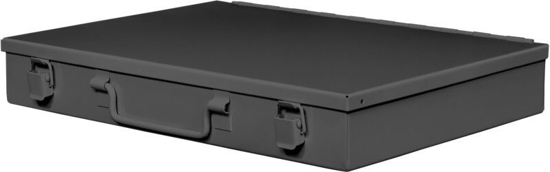 Werkzeugkoffer Stahlblech m. Spannverschlüssen, ral 7016 - ADB