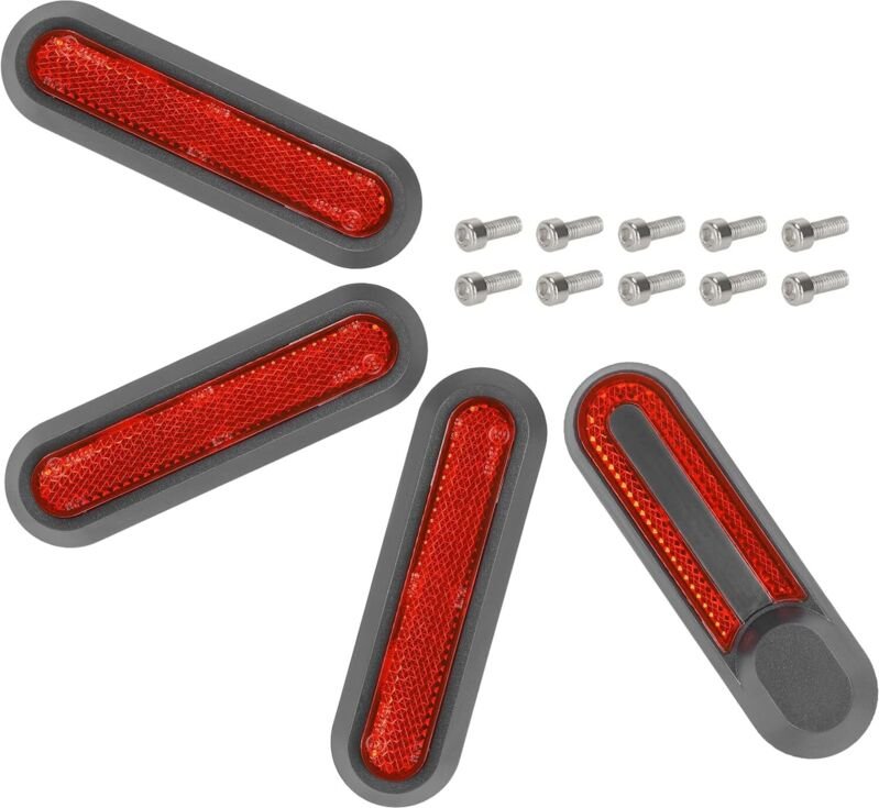 Verbesserte reflektierende Abdeckungen für Xiaomi-Scooter】- ① Reflektiert stärkeres Licht als das Original und verbesser...