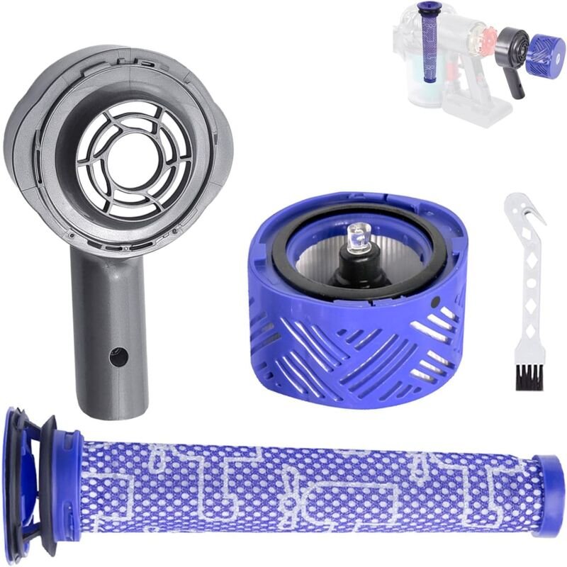 Zubehörset mit Filter und hinterer Motorabdeckung für Dyson V6 DC58 DC59 DC61 DC62 DC74 Staubsauger, hintere Motorabdeck...