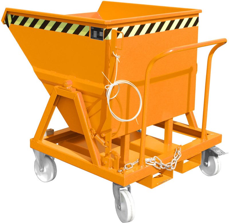 Bauer Kippmulde KS 400, lackiert, Gelborange