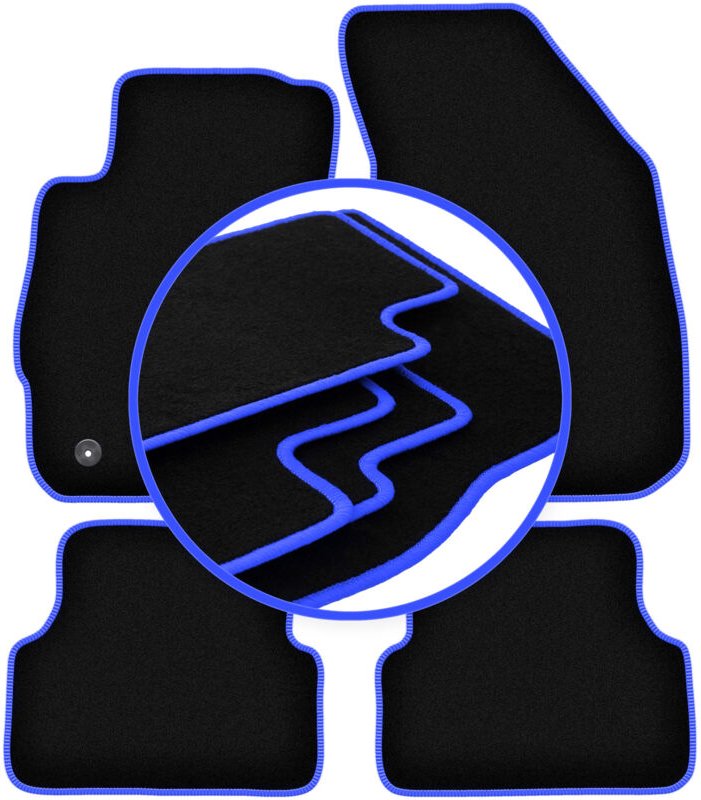 CARLUX-BLUE Autofußmatten für: Chevrolet Aveo II T300 Fließheck, Limousine (2011-)