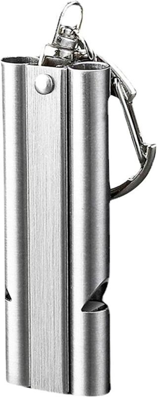 1 Stück Überlebenspfeife, Anti-Aggressionspfeife, Abwehrpfeife, Notfallpfeife, Doppelröhren, Rettungspfeife mit Schlüsse...