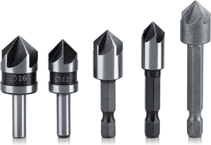 Csparkv - 5 Stück/Set konischer HSS-Senker, Kolostrum für Schaf-Vogel-Futterkäfig, industrieller Hochgeschwindigkeitssta...