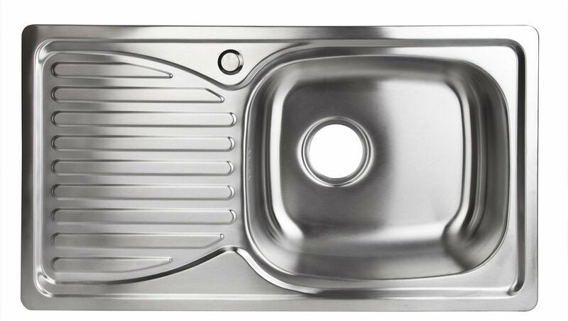 Stabilo-sanitaer - Edelstahl Spüle 'Hemera r' rechteckig mit linksseitiger Abtropffläche