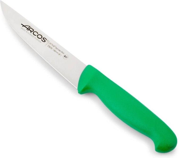 Arcos - Küchenmesser Farbe - Prof 290521 Edelstahl Nitrum und mango ergonomische grüne Polypropylenklinge und 13 cm Klin...
