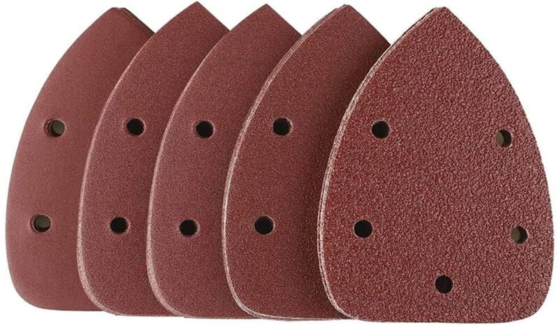 Schleifpapier für Dreieckschleifer, 50 Blatt Dreieck-Schleifpapier 140x90mm, Schleifpapier für Mausschleifer, Körnungen ...