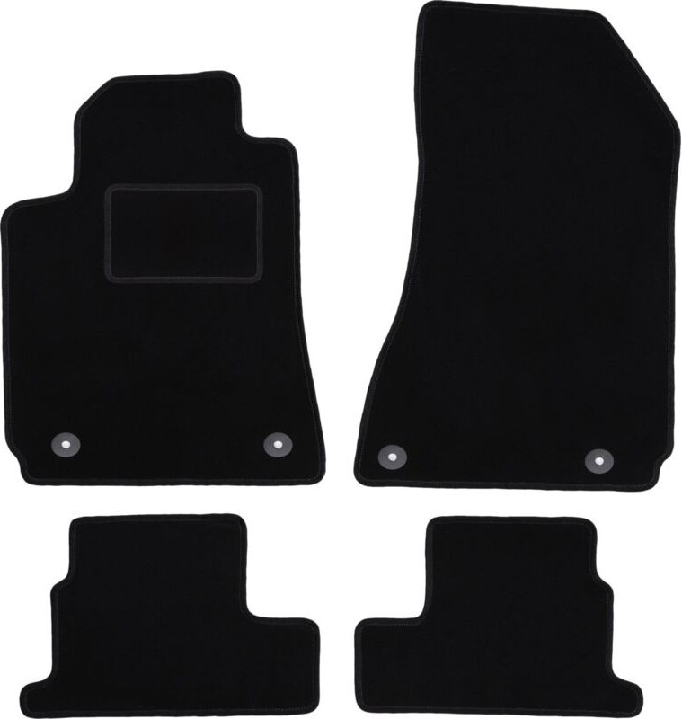 Schwarze Veloursmatten für: Alfa Romeo Brera Coupé (2005-2010)