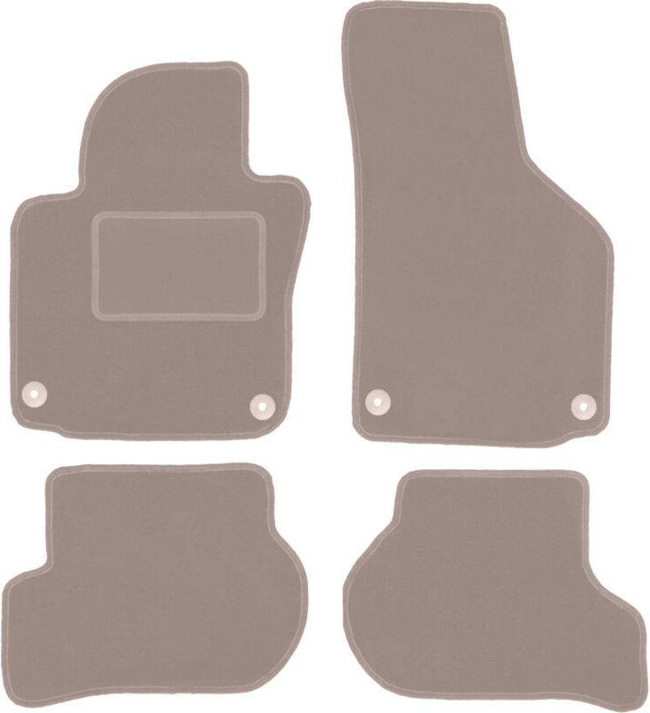 Beige Veloursmatten für: Skoda Yeti Crossover (2009-2017)