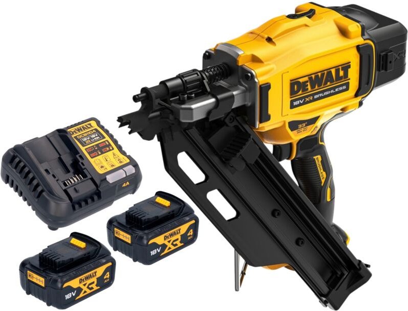 Dcn 930 M2 Akku Nagler 18 v 50 - 90 mm Brushless + 2x Akku 4,0 Ah + Ladegerät - Dewalt