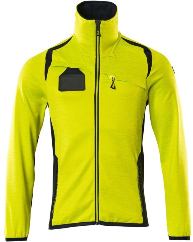 Mascot Fleecepullover mit Reißverschluss 19403 Gr. S hi-vis gelb/schwarzblau