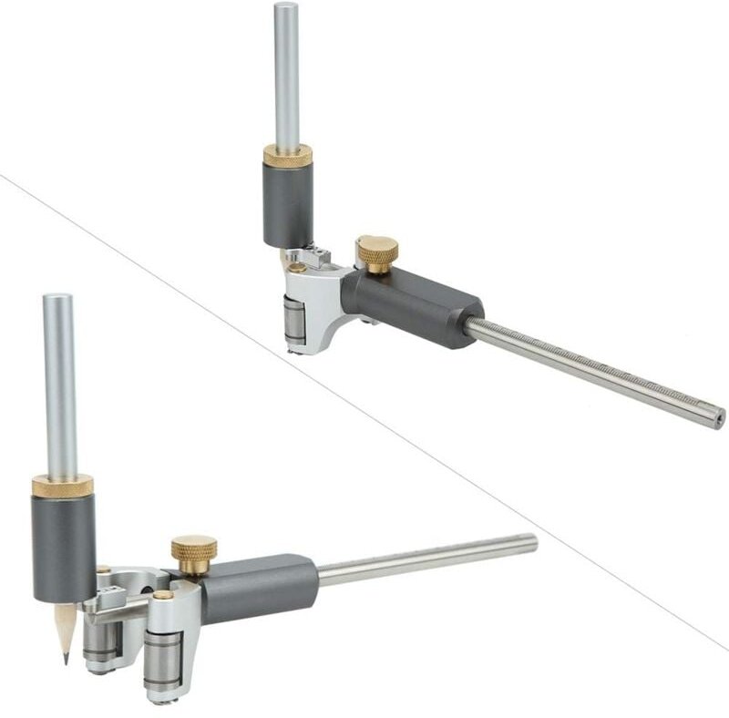 Markierungslehre, 2-in-1-Anreißlehre für die Holzbearbeitung, verstellbare Präzisions-Markierungslehre, Multifunktions-M...