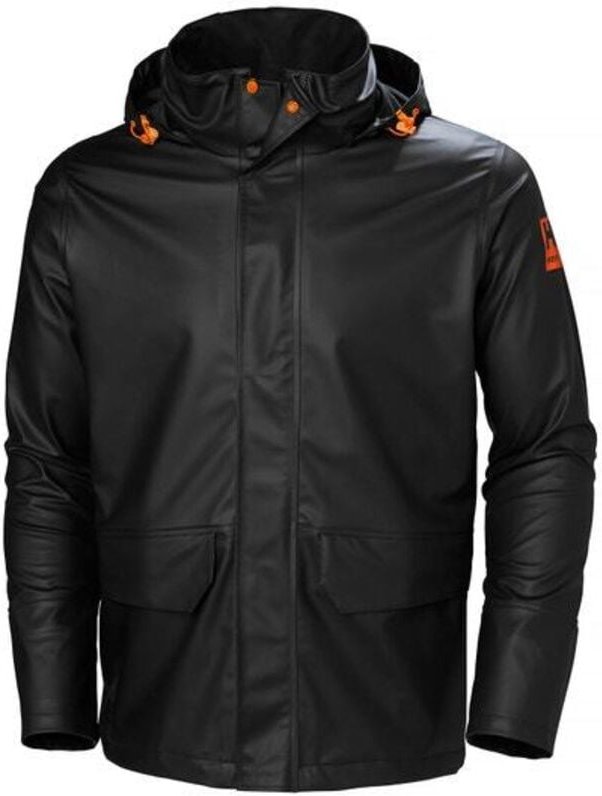 Helly Hansen - Gale Rain Wasserdichte Arbeitsjacke - m - Schwarze