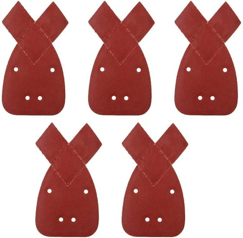 50 Blatt Schleifpapier, Körnung 40/60/80/120/240, für Black und Decker Detail Palm Sander