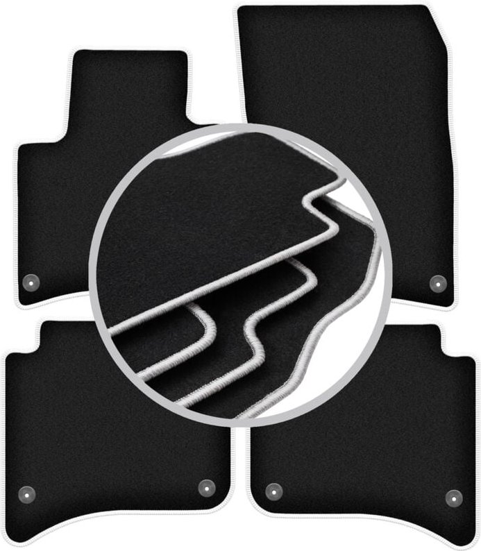 CARLUX-SILVER Autofußmatten für: Volkswagen Touareg II SUV (2010-)