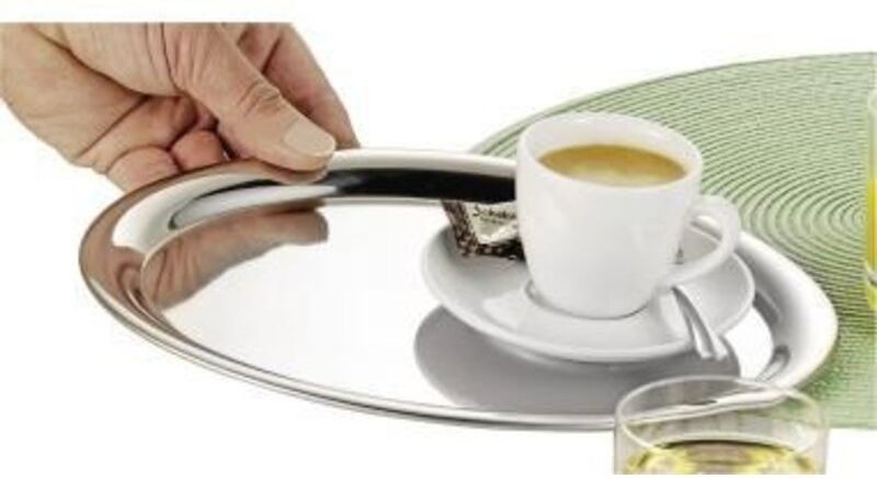 Serviertablett ® daily 22 x 1,4 x 29 cm (b x h x l) Edelstahl Farbe: silber