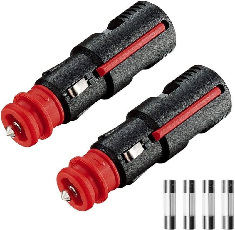 Zigarettenanzünder-Stecker, 12 mm Hella (din) und 21 mm US-Buchsen, din iso 4165 Standards, mit 10 a 16 a Sicherung, 12 ...