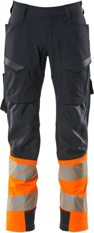 Hose mit Schenkeltaschen 19379-510-01014 Gr. 90C62 schwarzblau/hi-vis orange - Mascot