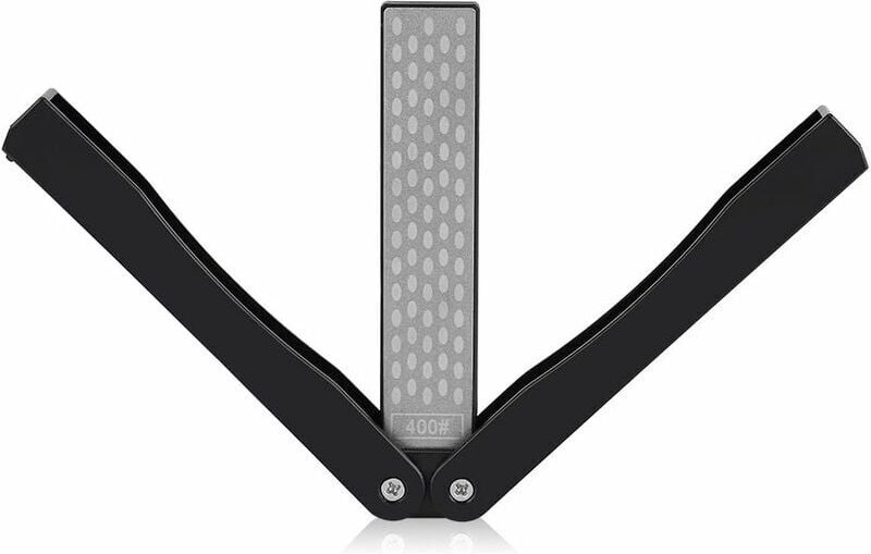 Shining House - Messerschärfer mit Körnung 400/600, klappbares doppelseitiges Diamant-Schleifstein-Werkzeug für Outdoor-...