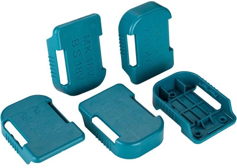 Odipie - 5er-Pack Akkuhalter für Makita 18V Akku, auch für Bosch 18V Akkuhalter, kompatibel mit BL1830 BL1840 BL1850 BL1...