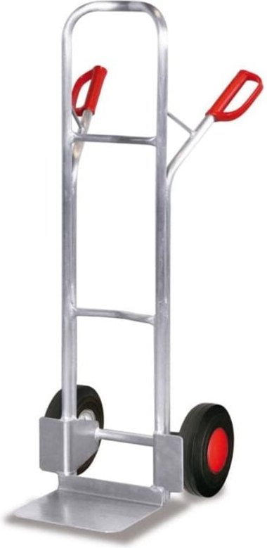 VARIOfit Aluminiumkarre 200kg Tragkraft mit gebogenen Querstreben Vollgummibereifung