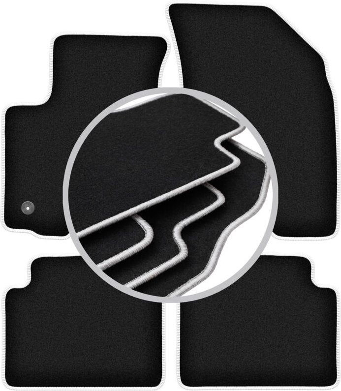 CARLUX-SILVER Autofußmatten für: Chevrolet Aveo I T200 / T250 Fließheck, Limousine (2002-2011)