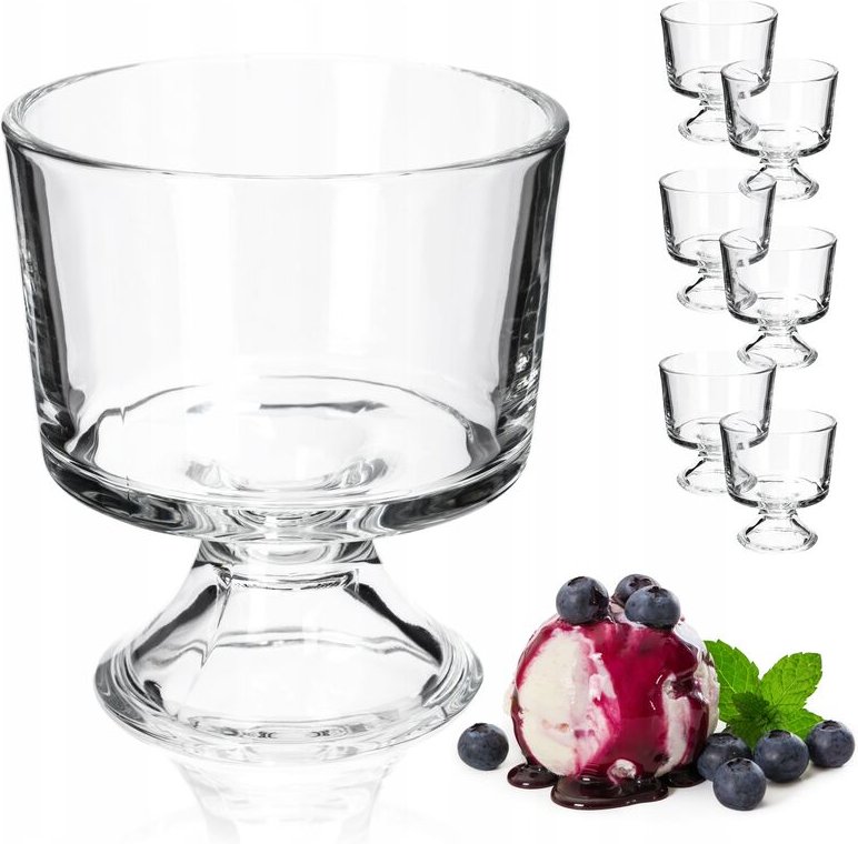 Eisbecher, 280 Milliliter Dessertschale aus hochqualitativem Glass - Kadax