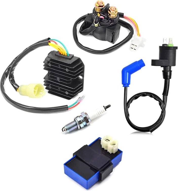 Tlily - 30410-HC4-770 cdi box Zündspule Spannungsreglergleichrichter Relais Kit für FourTrax 300 TRX300 TRX300FW 1993